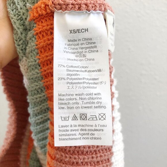 MADEWELL Striped Grandfield Tie-Strap Sweater Tank No Size Tag Check Measurement - Picture 8 of 11